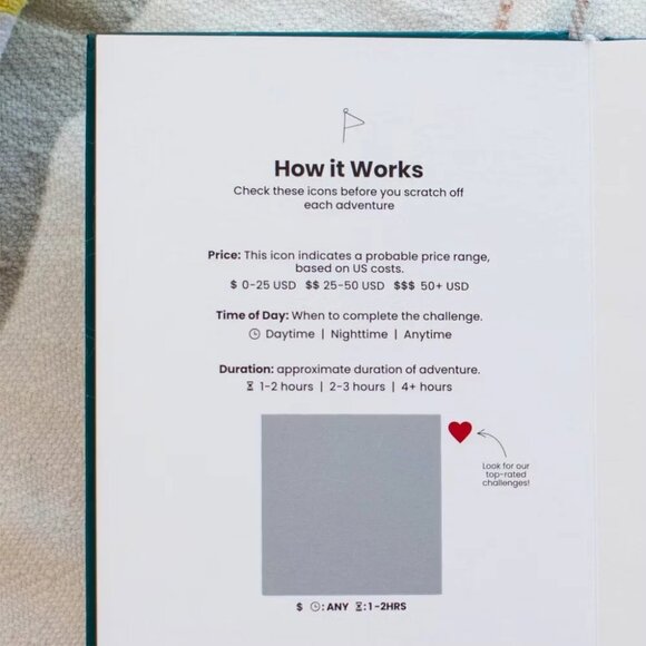 The Adventure Challenge Couples Travel Game 30 Unique Adventures Scratch-Offs - Picture 6 of 8